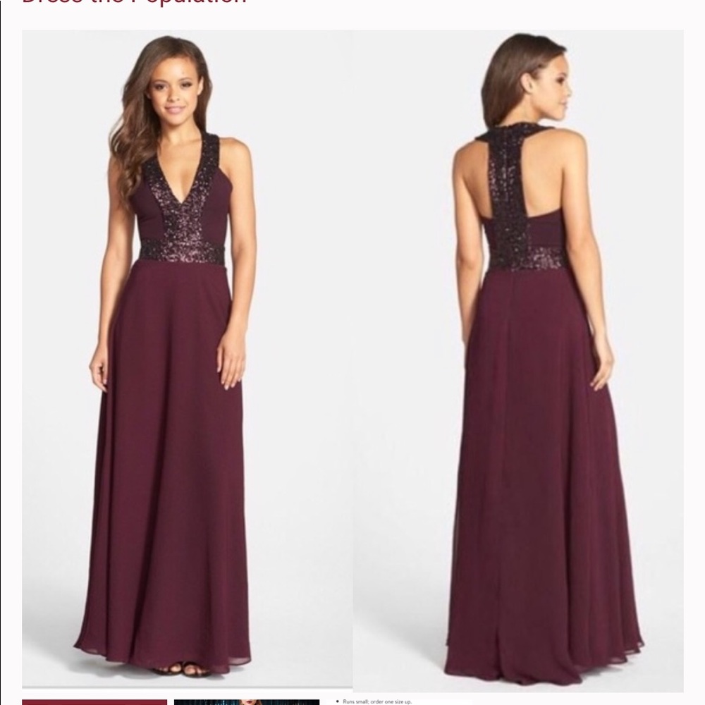 Crepe gown